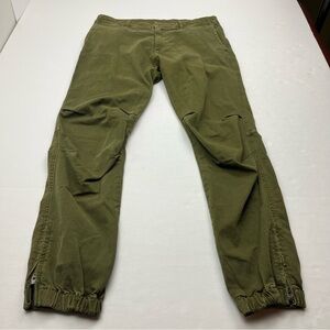 Nili Lotan Cropped Military Jogger Pant Womens Size 2 Green Zipper‎ Pockets